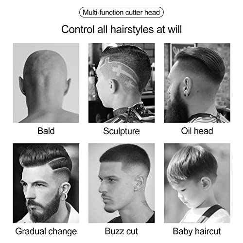 Professional Hair Clippers for Men Rechargeable Barber Set Cordless Professio...