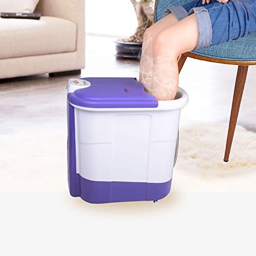 All in one deep Foot & Leg spa Bath Massager w/ Motorized Rolling Massage, He...