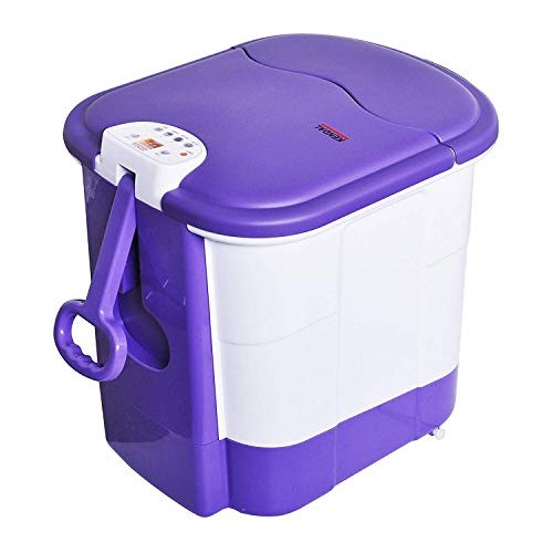 All in one deep Foot & Leg spa Bath Massager w/ Motorized Rolling Massage, He...