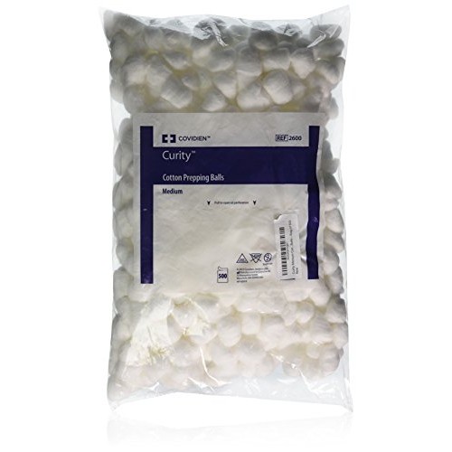 Kendall COTTON500DS Curity Medium Cotton Balls - Bag of 500
