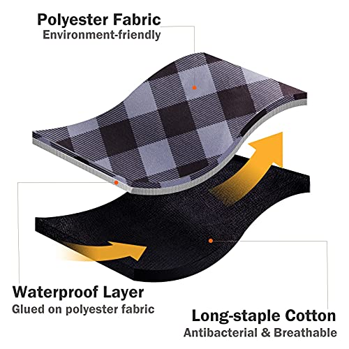 Large Waterproof Shower Cap for Men - Kenllas Reusable Adjustable Bath Cap fo...