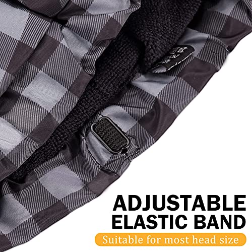 Large Waterproof Shower Cap for Men - Kenllas Reusable Adjustable Bath Cap fo...