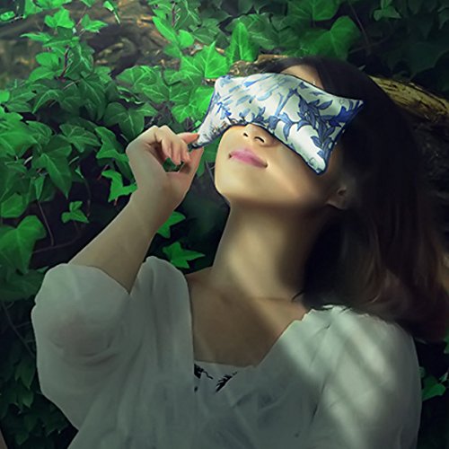 Kennedy Silky Eye Pillow Lavender + Flaxseed + Mung Bean + Buckwheat, Comfort...