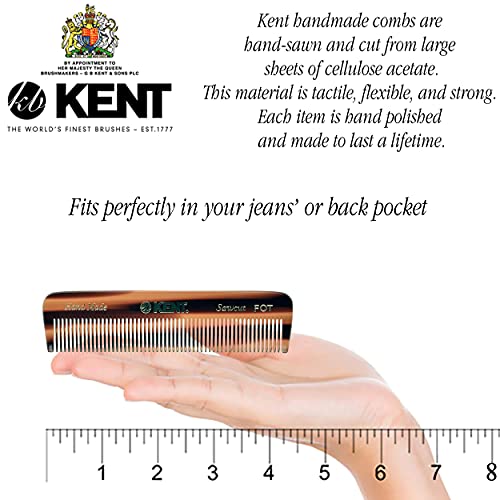 Kent Set of Combs - 81T Beard and Mustache Comb, FOT Pocket Comb, and PF22 Ha...