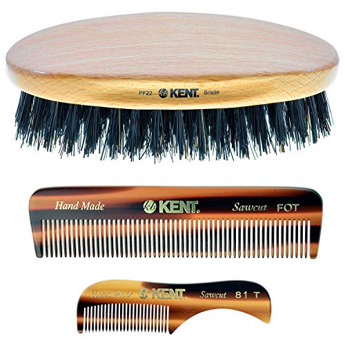 Kent Set of Combs - 81T Beard and Mustache Comb, FOT Pocket Comb, and PF22 Ha...