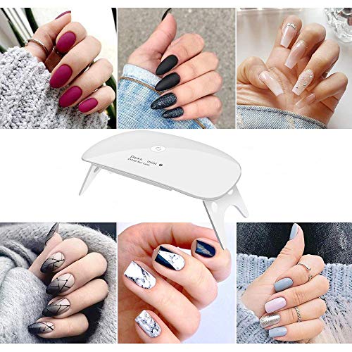 UV LED nail dryer Mini Gel nail lamp Portable Curing light for Gel Nail Polis...