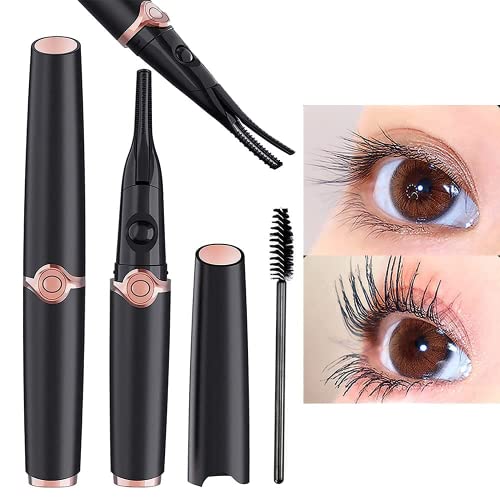 Eyelash Curler, KEQI 2 in 1 Double-Sided Heated Electric Lash Curler with 3 T...