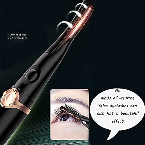 Eyelash Curler, KEQI 2 in 1 Double-Sided Heated Electric Lash Curler with 3 T...