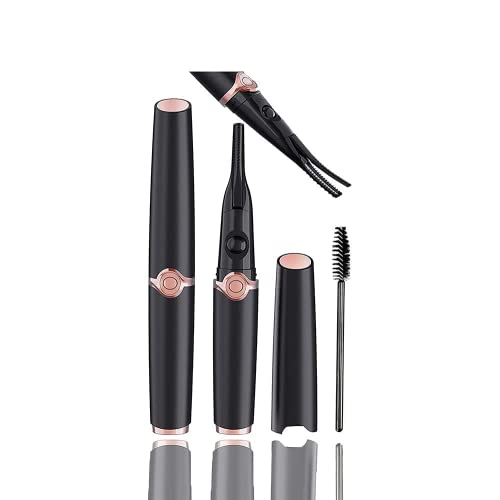 Eyelash Curler, KEQI 2 in 1 Double-Sided Heated Electric Lash Curler with 3 T...