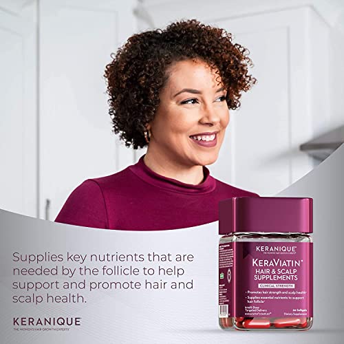 Keranique KeraViatin Hair & Scalp Health Supplement, Clinical Strength, Bioti...