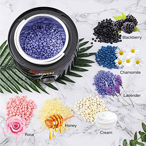 Waxing Kit, KeShi Wax Warmer Hair Removal Home Wax Kit with 16.8oz 6 Bags Har...