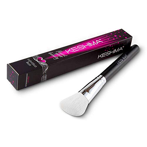 Angled Blush Brush/Bronzer Brush By Keshima - Best Brush for Contouring, Blus...