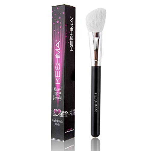 Angled Blush Brush/Bronzer Brush By Keshima - Best Brush for Contouring, Blus...