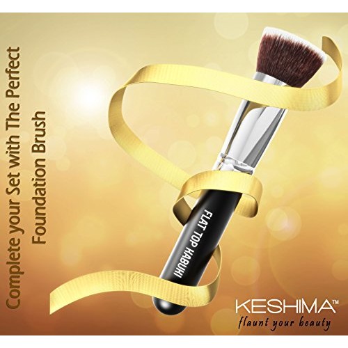 Flat Top Kabuki Foundation Brush By KESHIMA - Premium Makeup Brush for Liquid...