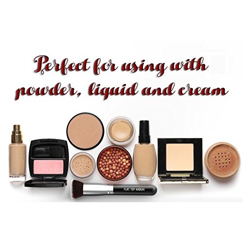 Flat Top Kabuki Foundation Brush By KESHIMA - Premium Makeup Brush for Liquid...