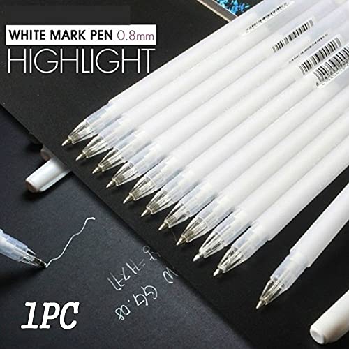 KESIO White Tattoo Marker Pen, Eyebrow Marker Pen Tattoo Accessories Microbla...