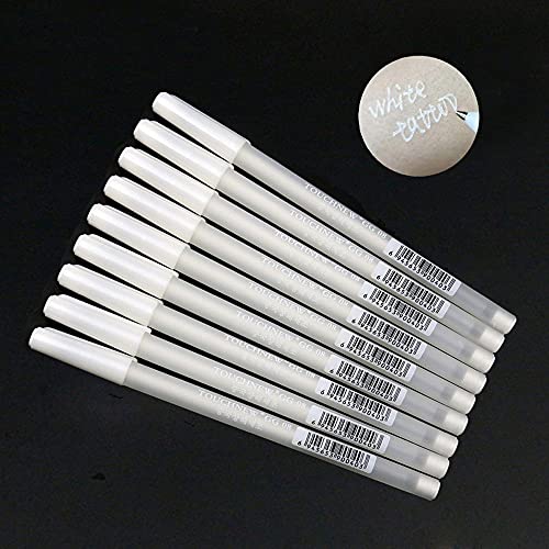 KESIO White Tattoo Marker Pen, Eyebrow Marker Pen Tattoo Accessories Microbla...