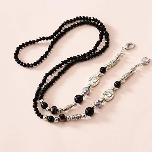 KESYOO Vintage Eyeglass Chain Necklace Eyewear Retainer Glasses Holder Face C...