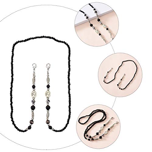 KESYOO Vintage Eyeglass Chain Necklace Eyewear Retainer Glasses Holder Face C...