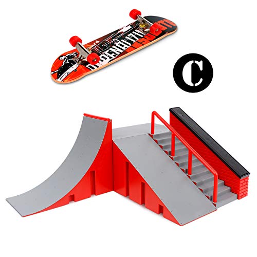 KETIEE Finger Skateboard Ramps, Fingerboards Ramps for Kids Mini Finger Toy S...
