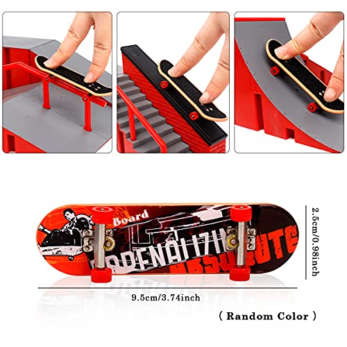 KETIEE Finger Skateboard Ramps, Fingerboards Ramps for Kids Mini Finger Toy S...