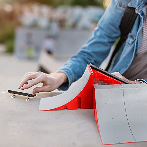 KETIEE Finger Skateboard Ramps, Fingerboards Ramps for Kids Mini Finger Toy S...