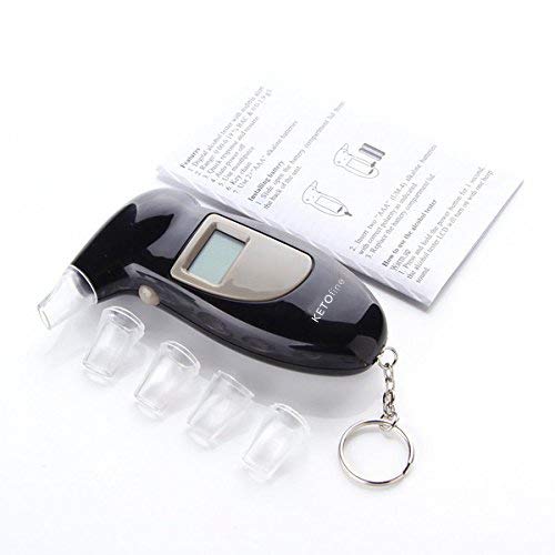 KETO fine Keychain Breathalyzer, Portable Keyring Breath Alcohol Tester