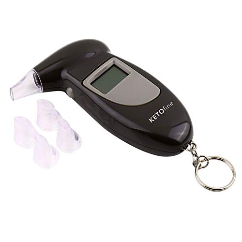 KETO fine Keychain Breathalyzer, Portable Keyring Breath Alcohol Tester