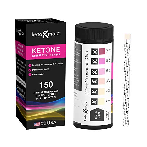 150 Ketone Test Strips with Free Keto Guide eBook & Free APP. Urine Test for ...