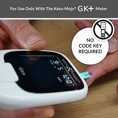 KETO-MOJO Test Strip Combo Pack for Use ONLY with The New GK+ Meter | 60 Bloo...