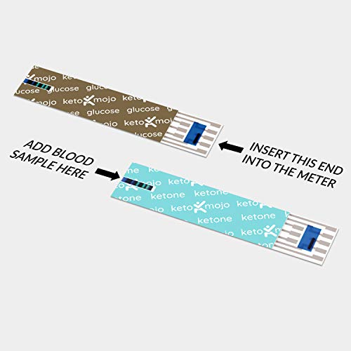 KETO-MOJO Test Strip Combo Pack for Use ONLY with The New GK+ Meter | 60 Bloo...