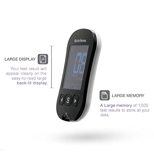 KetoSens Blood Ketone Monitoring Starter Kit: Ideal for Keto Diet with App. I...