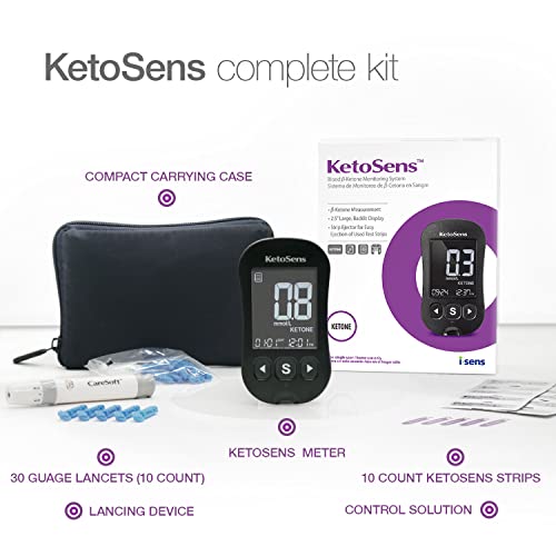 KetoSens Blood Ketone Monitoring Starter Kit: Ideal for Keto Diet with App. I...
