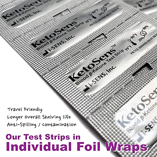 KetoSens Blood Ketone Monitoring Starter Kit with Bluetooth - Ideal for Keto ...