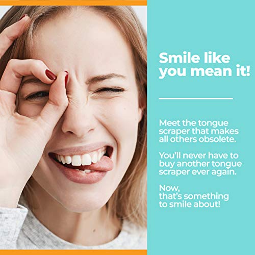 Tongue Scraper (2-Pack), Stainless Steel Tongue Scrapers for Adults to Reduce...