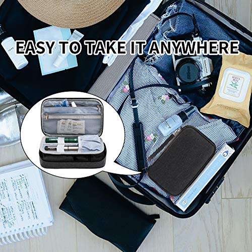 KGMCARE Diabetic Supplies Travel Organizer, Portable Insulin Travel Case for ...