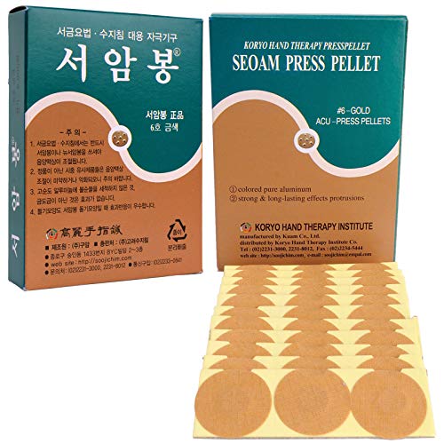 Korean Koryo Hand Therapy - KHT Seoam Seoambong Press Pellet #6-Gold (1)