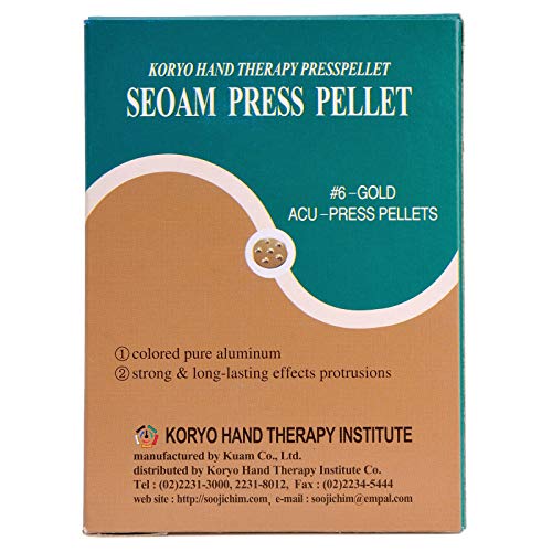 Korean Koryo Hand Therapy - KHT Seoam Seoambong Press Pellet #6-Gold (1)