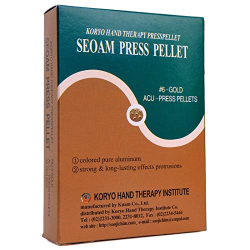 Korean Koryo Hand Therapy - KHT Seoam Seoambong Press Pellet #6-Gold (1)