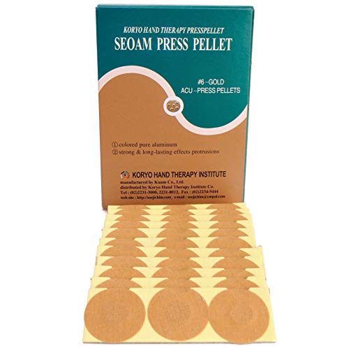 Korean Koryo Hand Therapy - KHT Seoam Seoambong Press Pellet #6-Gold (1)
