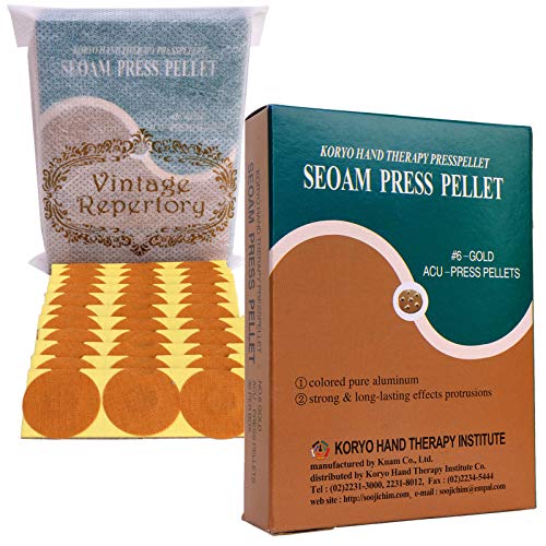 Korean Koryo Hand Therapy - KHT Seoam Seoambong Press Pellet #6-Gold (1)