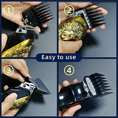 Professional Hair Clipper Guards for Wahl,8 Pcs Hair Cutting Guide Combs Set ...