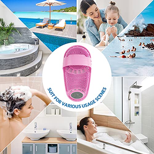 Kibhous Silicone Shower Foot Scrubber Personal Foot Massage and Cleaning, Non...