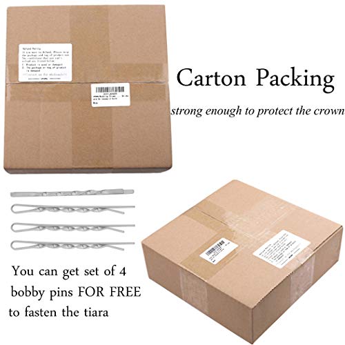 Kilshye Baroque Crown Vintage Crowns and Tiaras Queen Rhinestone Tiara Gothic...