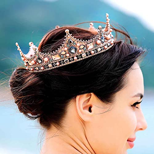 Kilshye Baroque Crown Vintage Crowns and Tiaras Rhinestone Tiara Queen Tiaras...