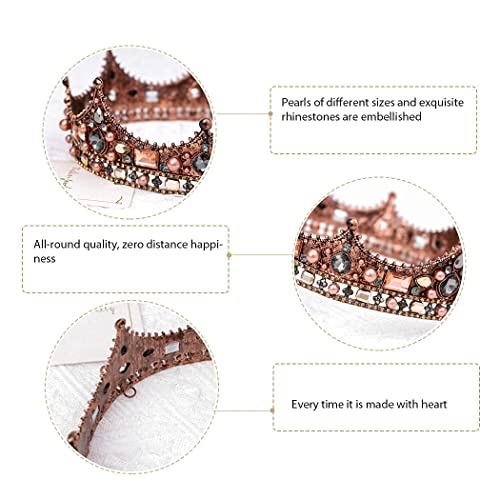 Kilshye Baroque Crown Vintage Crowns and Tiaras Rhinestone Tiara Queen Tiaras...