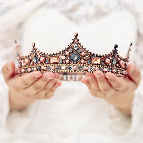 Kilshye Baroque Crown Vintage Crowns and Tiaras Rhinestone Tiara Queen Tiaras...