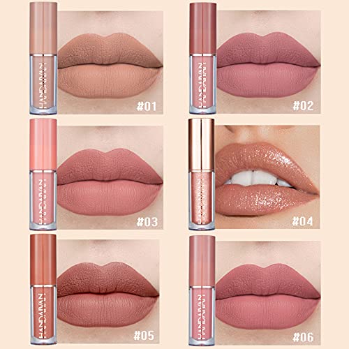 KIMIEYE 12Pcs Velvet Matte Liquid Lipstick Set, Waterproof Long Lasting Non-S...