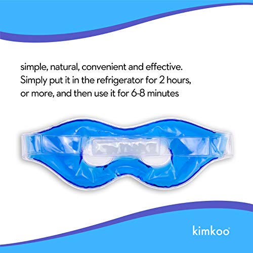 Kimkoo Gel Eye Mask Cold Pads&Cool Compress for Puffy Eyes and Dry Eye,Coolin...