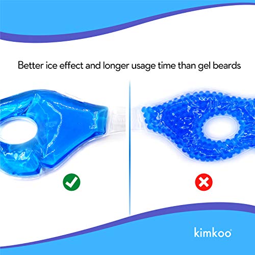Kimkoo Gel Eye Mask Cold Pads&Cool Compress for Puffy Eyes and Dry Eye,Coolin...